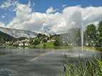 Regenbogen über dem Laaxersee