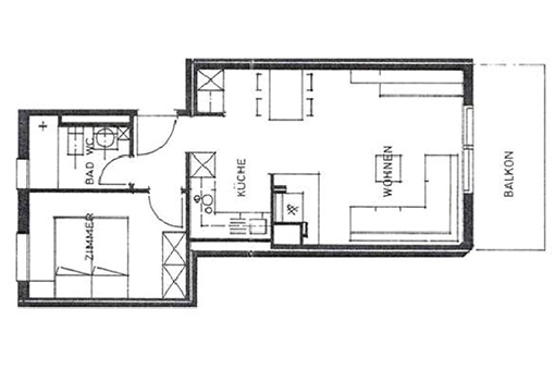 Grundriss Grundriss der Ferienwohnung 'Casa Ansiel'