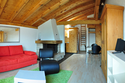 Wohnzimmer - Ferienwohnung 'Casa Ansiel' in Falera Wohnzimmer - Ferienwohnung 'Casa Ansiel' in Falera
